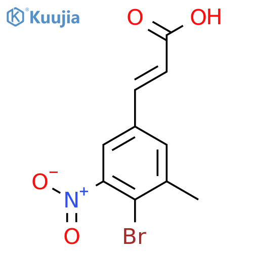 4-Bromo-3-methyl-5-nitrocinnamic acid structure
