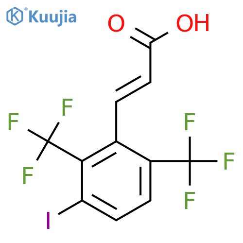 2,6-Bis(trifluoromethyl)-3-iodocinnamic acid structure
