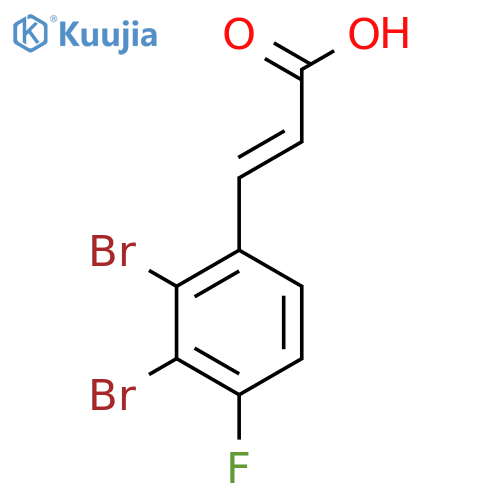 2,3-Dibromo-4-fluorocinnamic acid structure