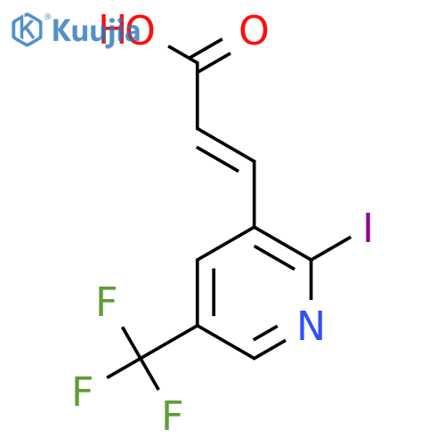 2-Iodo-5-(trifluoromethyl)pyridine-3-acrylic acid structure