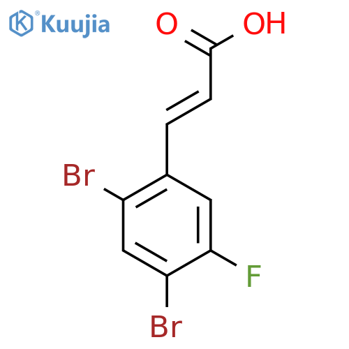 2,4-Dibromo-5-fluorocinnamic acid structure