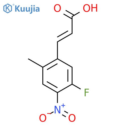 5-Fluoro-2-methyl-4-nitrocinnamic acid structure