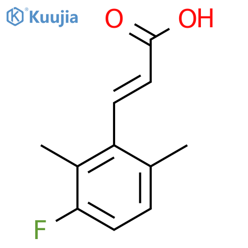 2,6-Dimethyl-3-fluorocinnamic acid structure