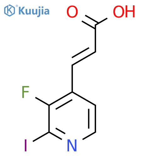 3-Fluoro-2-iodopyridine-4-acrylic acid structure