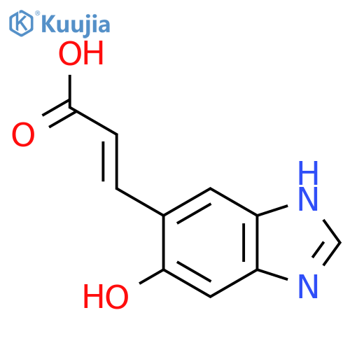 (E)-3-(5-Hydroxy-1H-benzo[d]imidazol-6-yl)acrylic acid structure