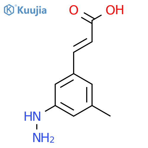 3-Hydrazinyl-5-methylcinnamic acid structure
