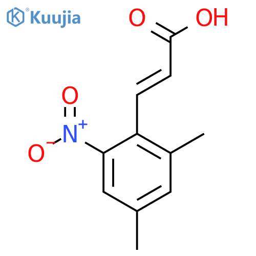 2,4-Dimethyl-6-nitrocinnamic acid structure