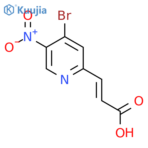 4-Bromo-5-nitropyridine-2-acrylic acid structure