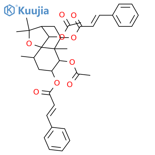 1,2,6,9-Tetrahydroxydihydro-β-agarofuran; (1β,2α,6β,9β)-form, 2,9-Di-E-cinnamoyl, 1,6-di-Ac structure