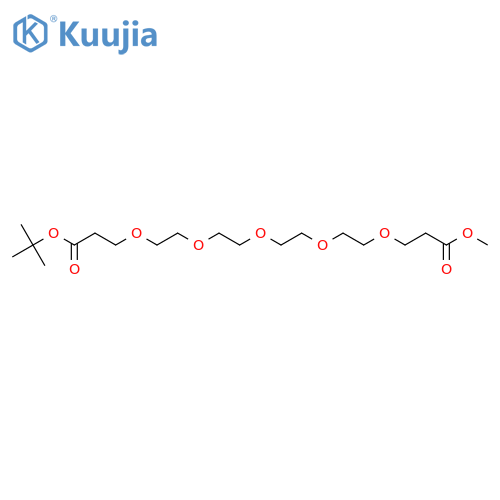 Methoxycarbonyl-PEG5-t-butyl ester structure