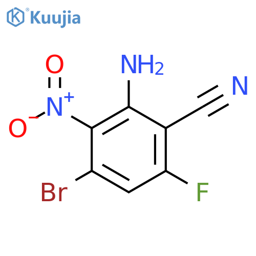 Benzonitrile, 2-amino-4-bromo-6-fluoro-3-nitro- structure
