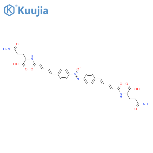 4,4'-Azobis[5-phenyl-2,4-pentadienoic acid]; (all-E)-form, N-Oxide, di(L-glutamine)amide structure