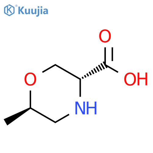 3-Morpholinecarboxylic acid, 6-methyl-, (3R,6R)-rel- structure