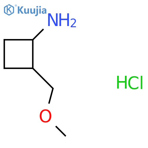 (1S,2S)-2-(methoxymethyl)cyclobutan-1-amine hydrochloride structure