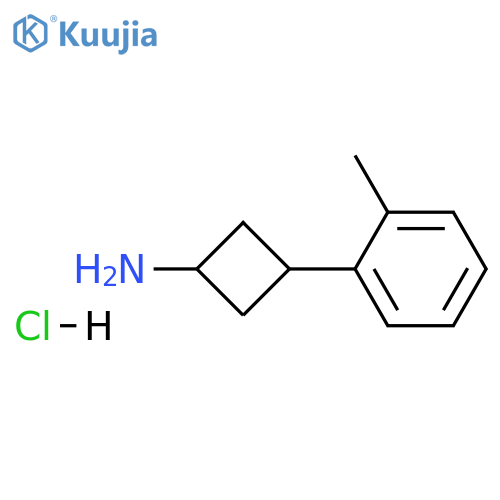 trans-3-(o-tolyl)cyclobutanamine;hydrochloride structure