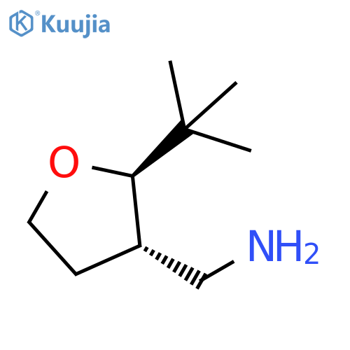 [trans-2-tert-butyltetrahydrofuran-3-yl]methanamine structure