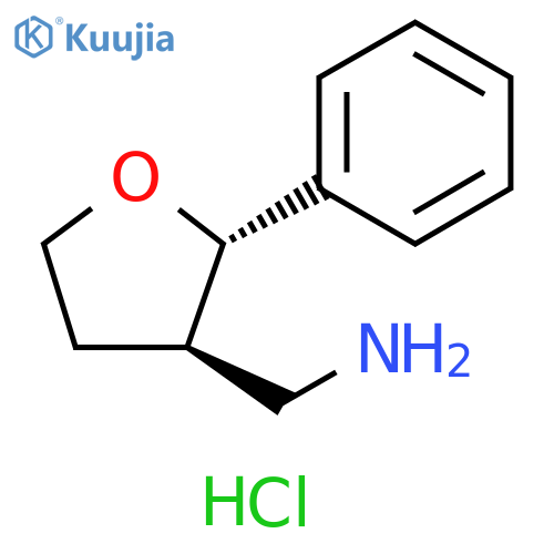 [(2S,3R)-2-phenyltetrahydrofuran-3-yl]methanamine;hydrochloride structure