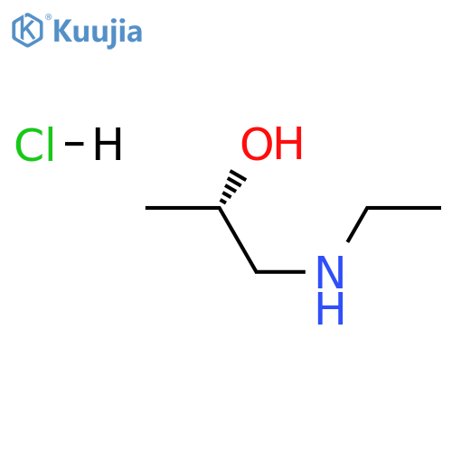 (2S)-1-(ethylamino)propan-2-ol hydrochloride structure