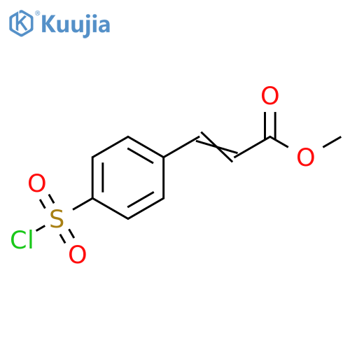 2-Propenoic acid, 3-[4-(chlorosulfonyl)phenyl]-, methyl ester structure
