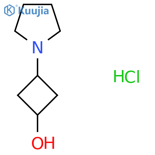 cis-3-(Pyrrolidin-1-yl)cyclobutan-1-ol Hydrochloride structure