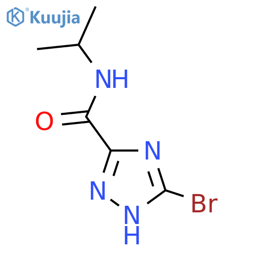 3-Bromo-N-isopropyl-1H-1,2,4-triazole-5-carboxamide structure