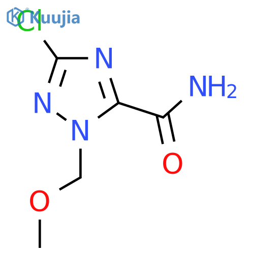 3-Chloro-1-(methoxymethyl)-1H-1,2,4-triazole-5-carboxamide structure