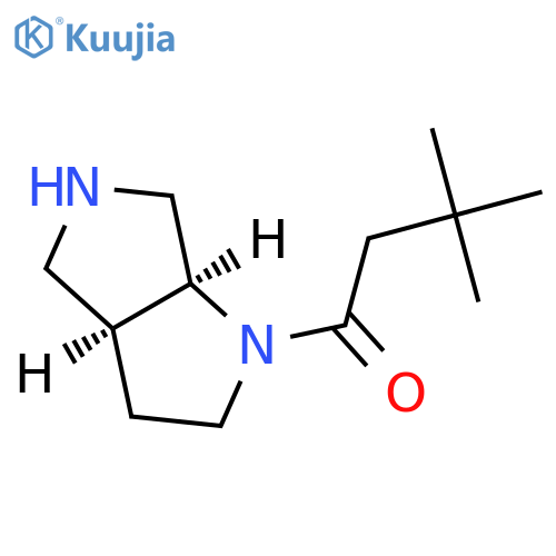 1-[(3aS,6aS)-octahydropyrrolo[2,3-c]pyrrol-1-yl]-3,3-dimethylbutan-1-one structure