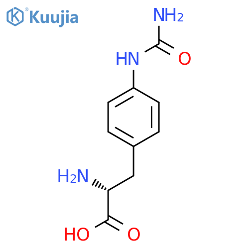4-(Aminocarbonyl)amino-D-phenylalanine structure