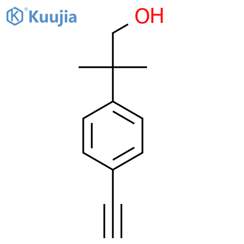 2-(4-Ethynylphenyl)-2-methylpropan-1-ol structure