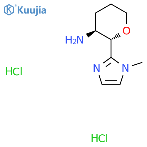 (2S,3S)-2-(1-methylimidazol-2-yl)tetrahydropyran-3-amine;dihydrochloride structure