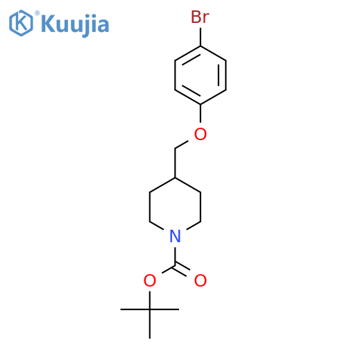 1,1-Dimethylethyl 4-{[(4-bromophenyl)-oxy]methyl}-1-piperidinecarboxylate structure