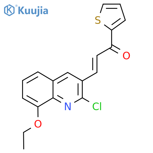 3-(2-Chloro-8-ethoxyquinolin-3-yl)-1-(thiophen-2-yl)prop-2-en-1-one structure