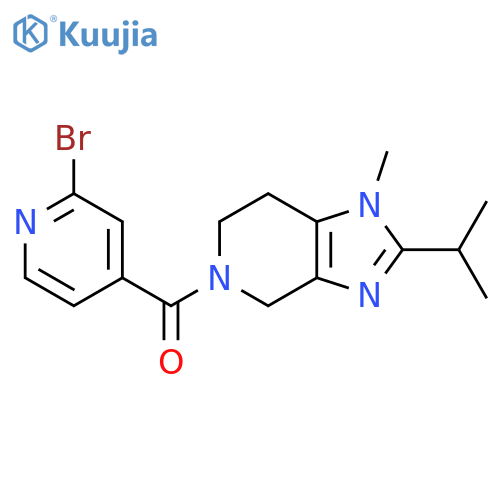 2-bromo-4-[1-methyl-2-(propan-2-yl)-1H,4H,5H,6H,7H-imidazo[4,5-c]pyridine-5-carbonyl]pyridine structure