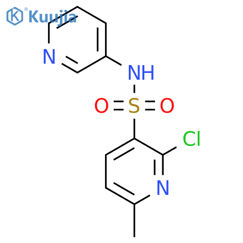 2-chloro-6-methyl-N-(pyridin-3-yl)pyridine-3-sulfonamide structure