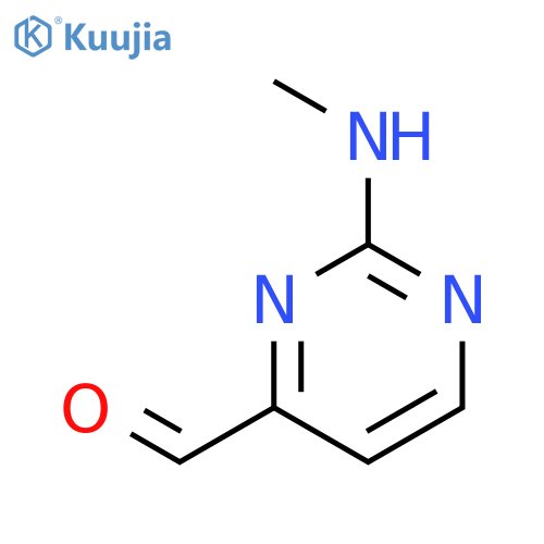 2-(Methylamino)pyrimidine-4-carboxaldehyde structure
