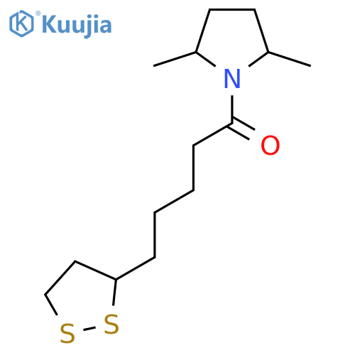 1-(2,5-Dimethylpyrrolidin-1-yl)-5-(1,2-dithiolan-3-yl)pentan-1-one structure