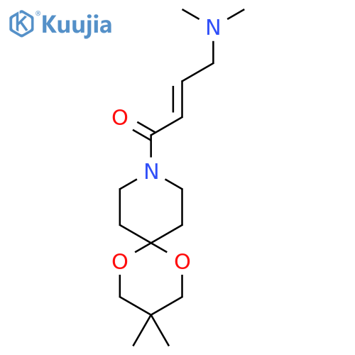 1-{3,3-Dimethyl-1,5-dioxa-9-azaspiro[5.5]undecan-9-yl}-4-(dimethylamino)but-2-en-1-one structure
