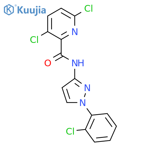 3,6-dichloro-N-[1-(2-chlorophenyl)-1H-pyrazol-3-yl]pyridine-2-carboxamide structure