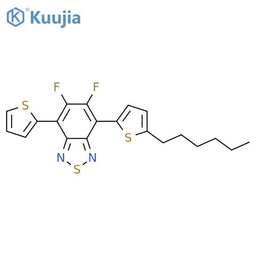 2,1,3-Benzothiadiazole, 5,6-difluoro-4-(5-hexyl-2-thienyl)-7-(2-thienyl)- structure