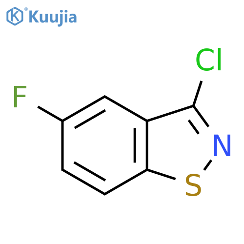 1,2-Benzisothiazole, 3-chloro-5-fluoro- structure