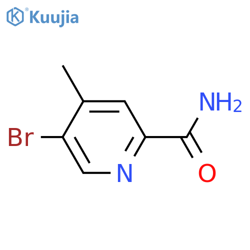 5-Bromo-4-methylpyridine-2-carboxamide structure