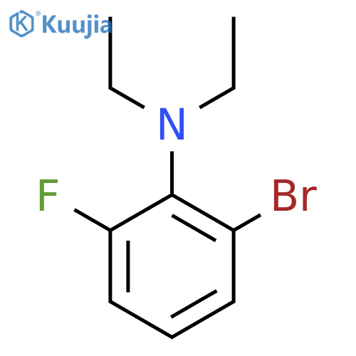 2-Bromo-N,N-diethyl-6-fluoroaniline structure