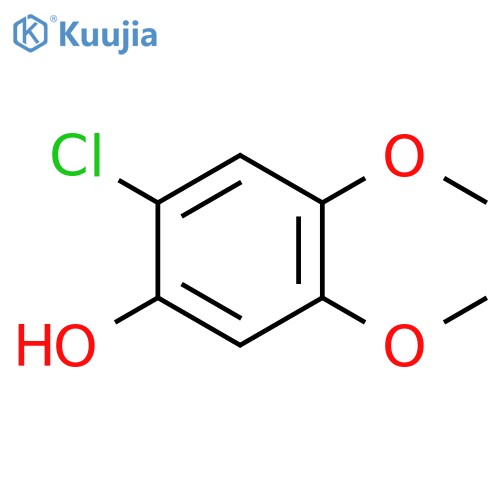 Phenol, 2-chloro-4,5-dimethoxy- structure