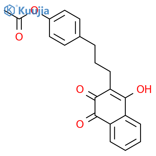 1,4-Naphthalenedione,2-[3-[4-(acetyloxy)phenyl]propyl]-3-hydroxy- structure