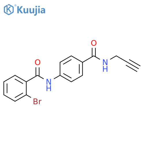 2-bromo-N-{4-[(prop-2-yn-1-yl)carbamoyl]phenyl}benzamide structure