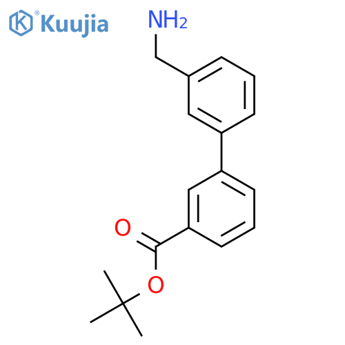 3'-tert-Butoxylcarbonyl-3-biphenylmethanamine hydrochloride structure