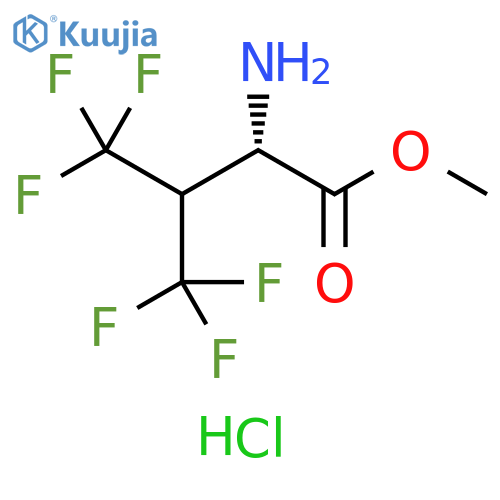 L-Valine, 4,4,4,4',4',4'-hexafluoro-, methyl ester, hydrochloride (9CI) structure