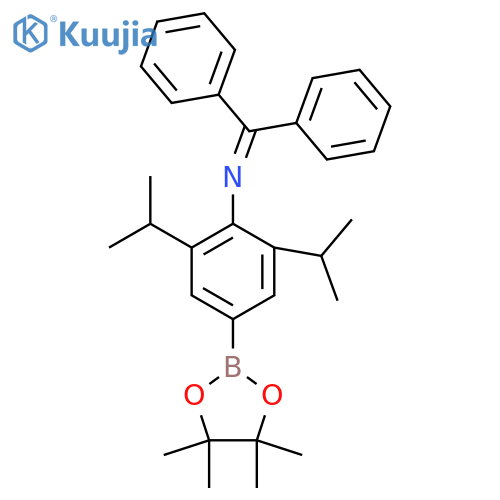 N-(Diphenylmethylene)-2,6-diisopropyl-4-(4,4,5,5-tetramethyl-1,3,2-dioxaborolan-2-yl)aniline structure