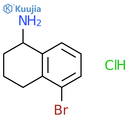 5-Bromo-1,2,3,4-tetrahydronaphthalen-1-amine hydrochloride structure