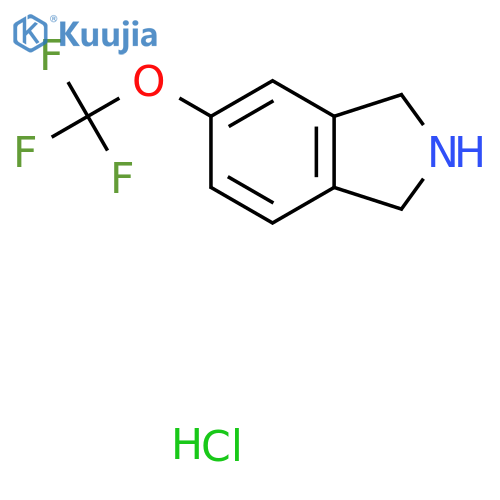 5-(trifluoromethoxy)-2,3-dihydro-1H-isoindole hydrochloride structure